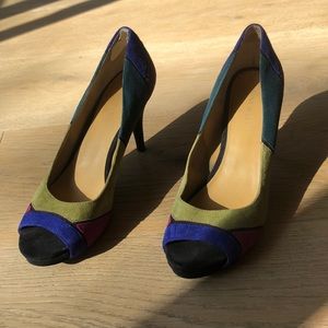 Multicolor Nine West low heel open toe